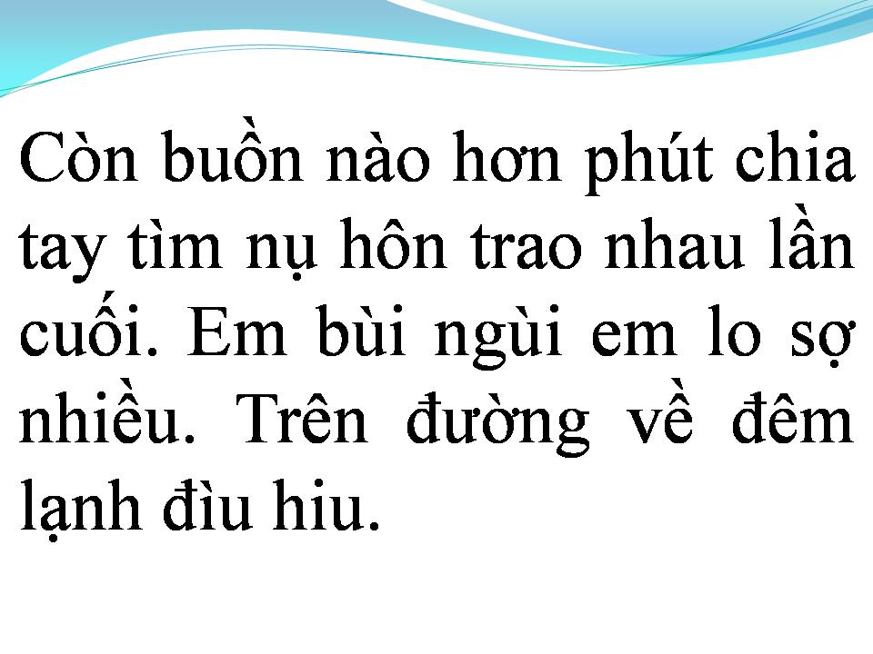 Lời bài hát GIỌT LỆ SẦU