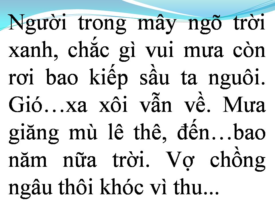 Lời bài hát GIỌT MƯA THU