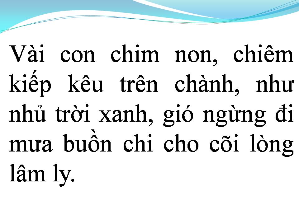 Lời bài hát GIỌT MƯA THU