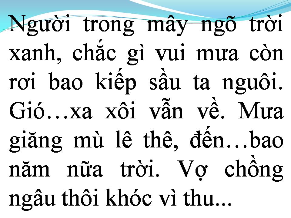 Lời bài hát GIỌT MƯA THU