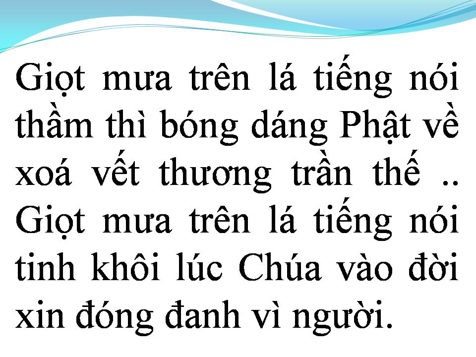 Lời bài hát GIỌT MƯA TRÊN LÁ