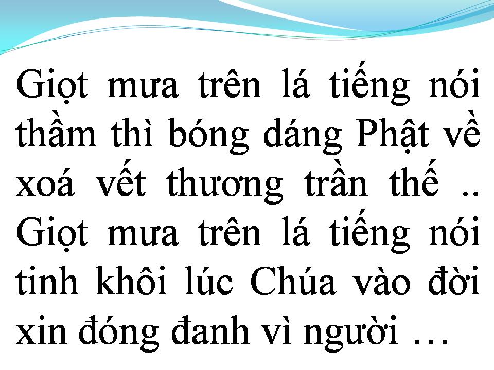Lời bài hát GIỌT MƯA TRÊN LÁ