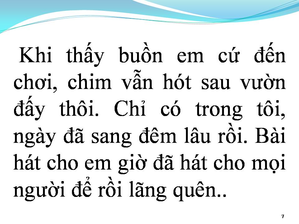 Lời bài hát GIỌT NẮNG BÊN THỀM