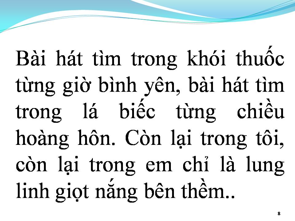 Lời bài hát GIỌT NẮNG BÊN THỀM