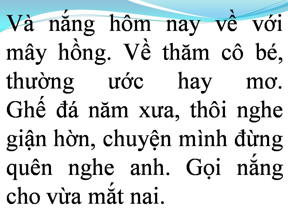 Lời bài hát GIỌT NẮNG HỒNG