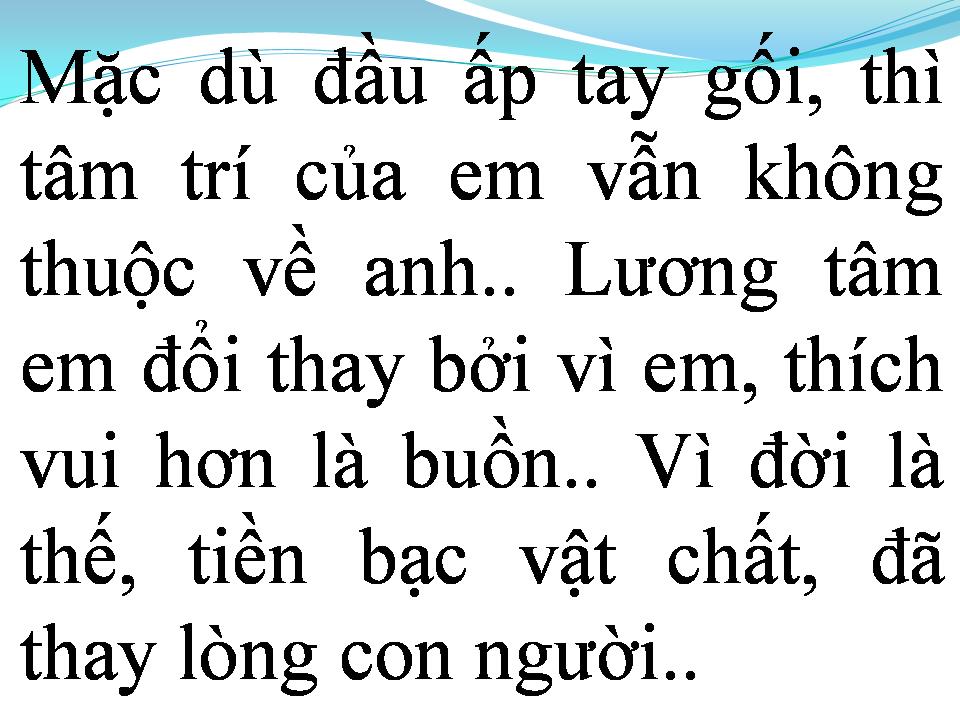Lời bài hát GIỌT NƯỚC MẮT CHẢY NGƯỢC