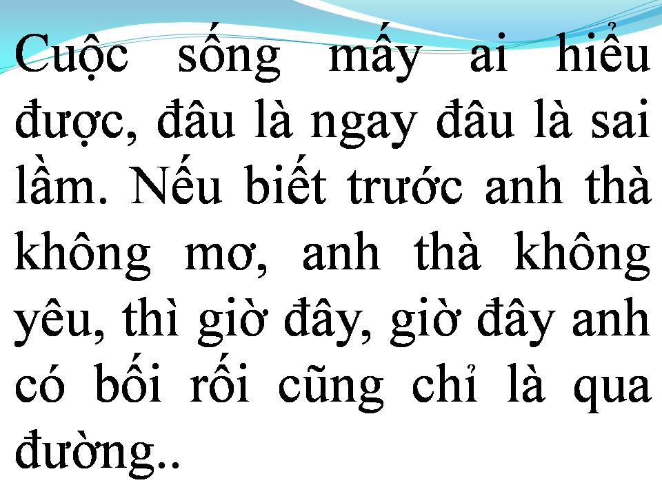 Lời bài hát GIỌT NƯỚC MẮT CHẢY NGƯỢC