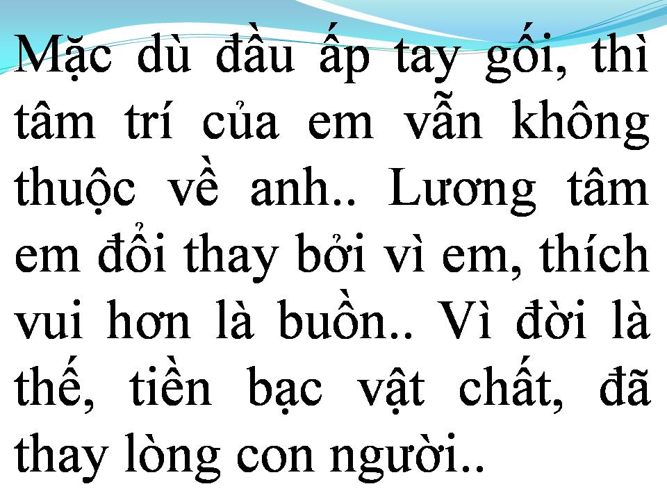Lời bài hát GIỌT NƯỚC MẮT CHẢY NGƯỢC