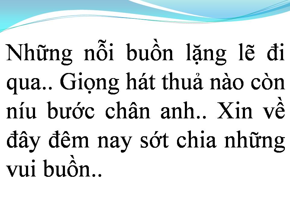 Lời bài hát GIỌT NƯỚC MẮT CHO ĐỜI