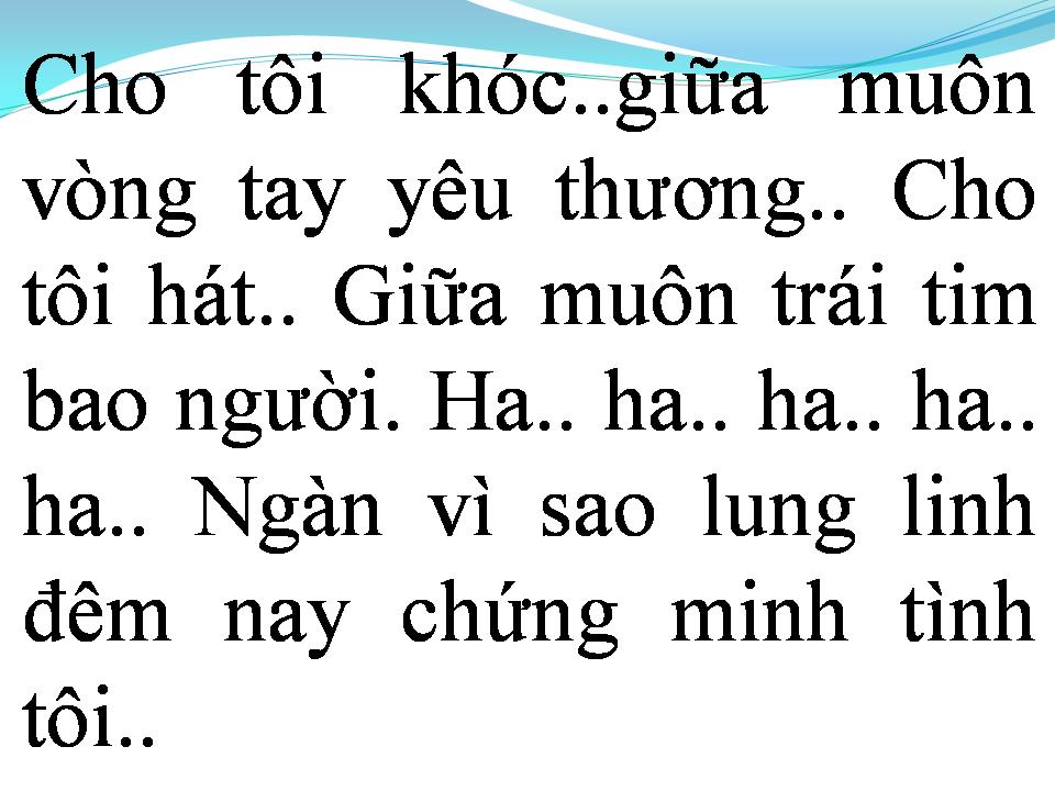 Lời bài hát GIỌT NƯỚC MẮT CHO ĐỜI