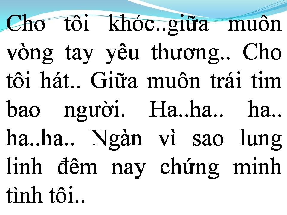 Lời bài hát GIỌT NƯỚC MẮT CHO ĐỜI