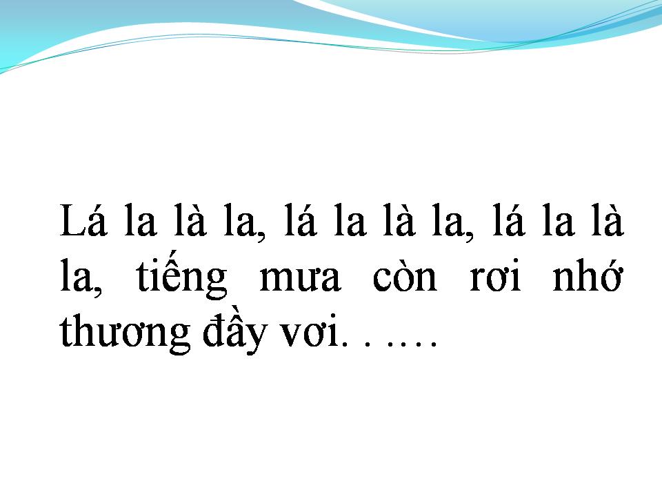 Lời bài hát GIỌT SẦU TRONG MƯA