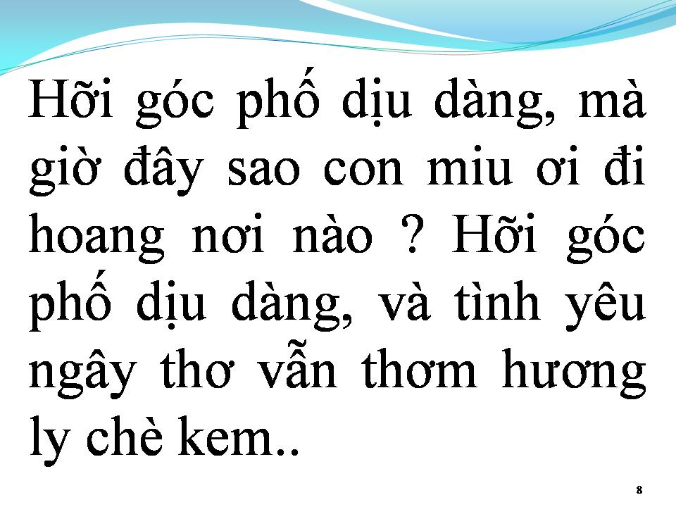 Lời bài hát GÓC PHỐ DỊU DÀNG