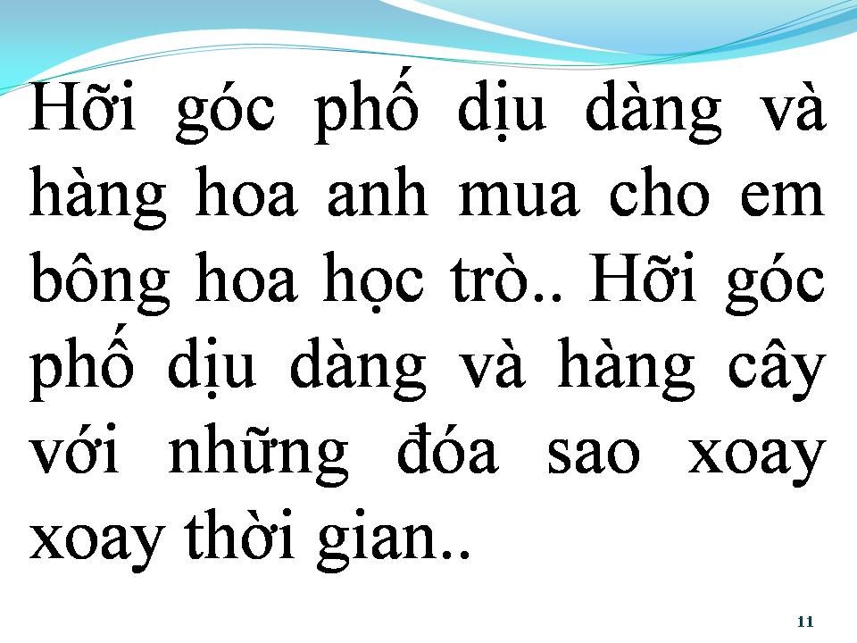 Lời bài hát GÓC PHỐ DỊU DÀNG