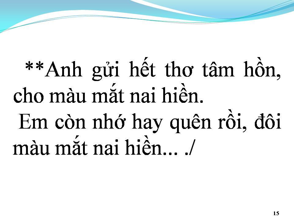 Lời bài hát GỞI ĐÔI MẮT NAI 