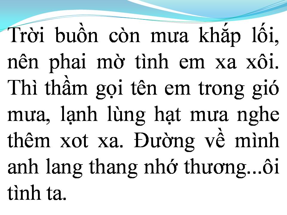Lời bài hát GỌI EM TRONG MƯA