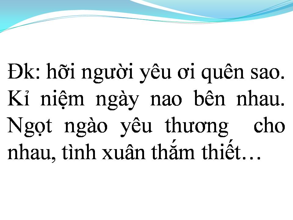 Lời bài hát GỞI NGƯỜI TÔI YÊU