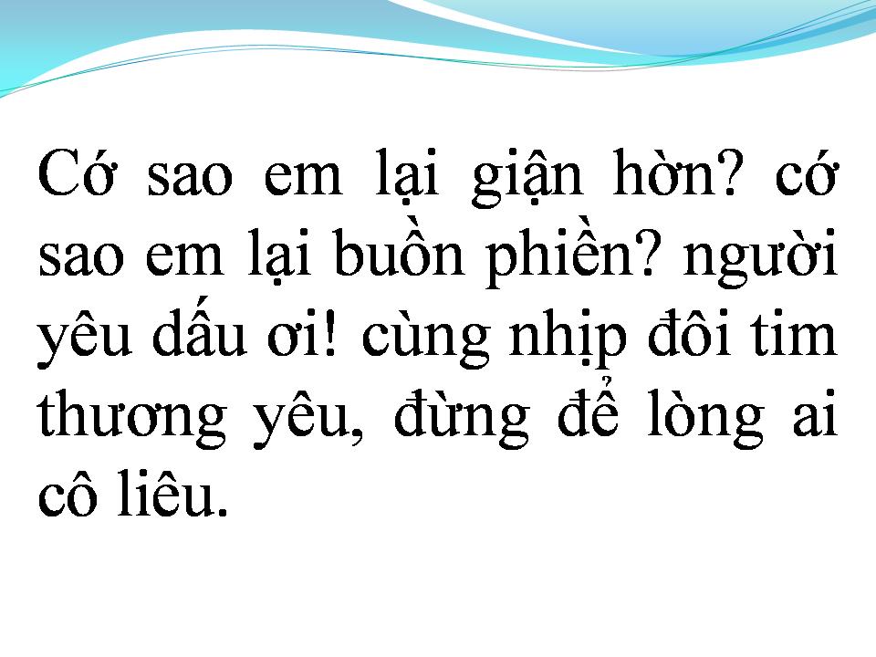 Lời bài hát GỞI NGƯỜI TÔI YÊU