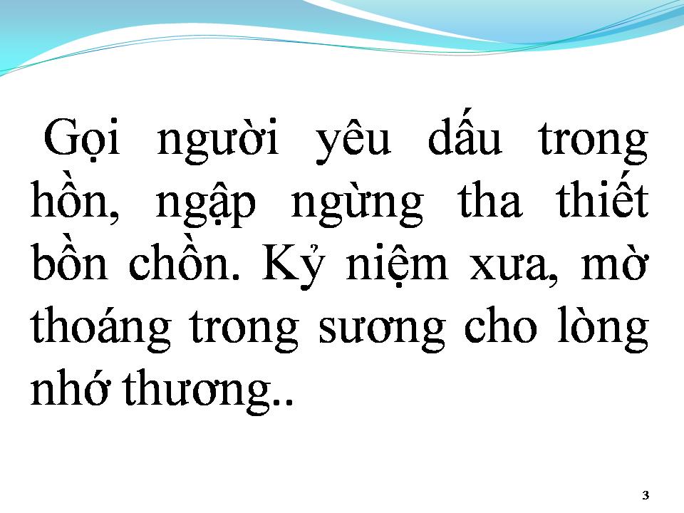 Lời bài hát GỌI NGƯỜI YÊU DẤU