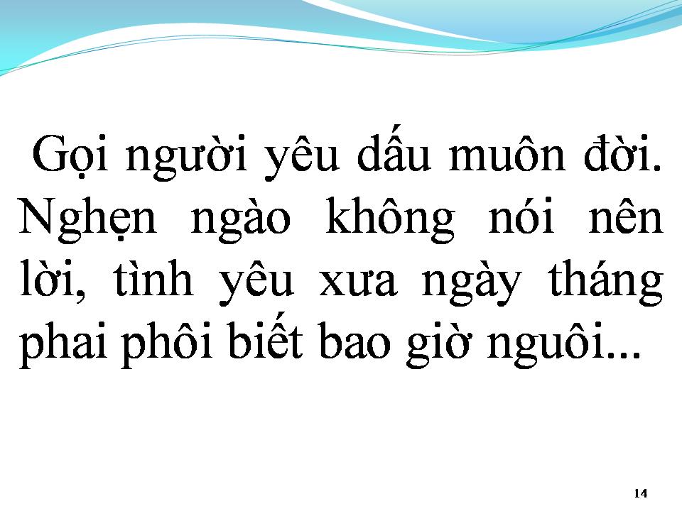Lời bài hát GỌI NGƯỜI YÊU DẤU