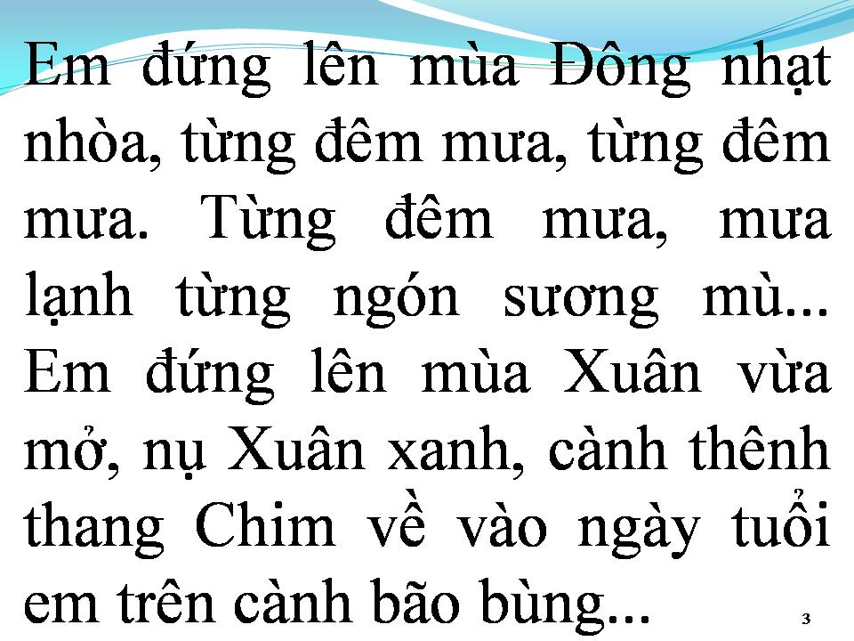 Lời bài hát GỌI TÊN BỐN MÙA