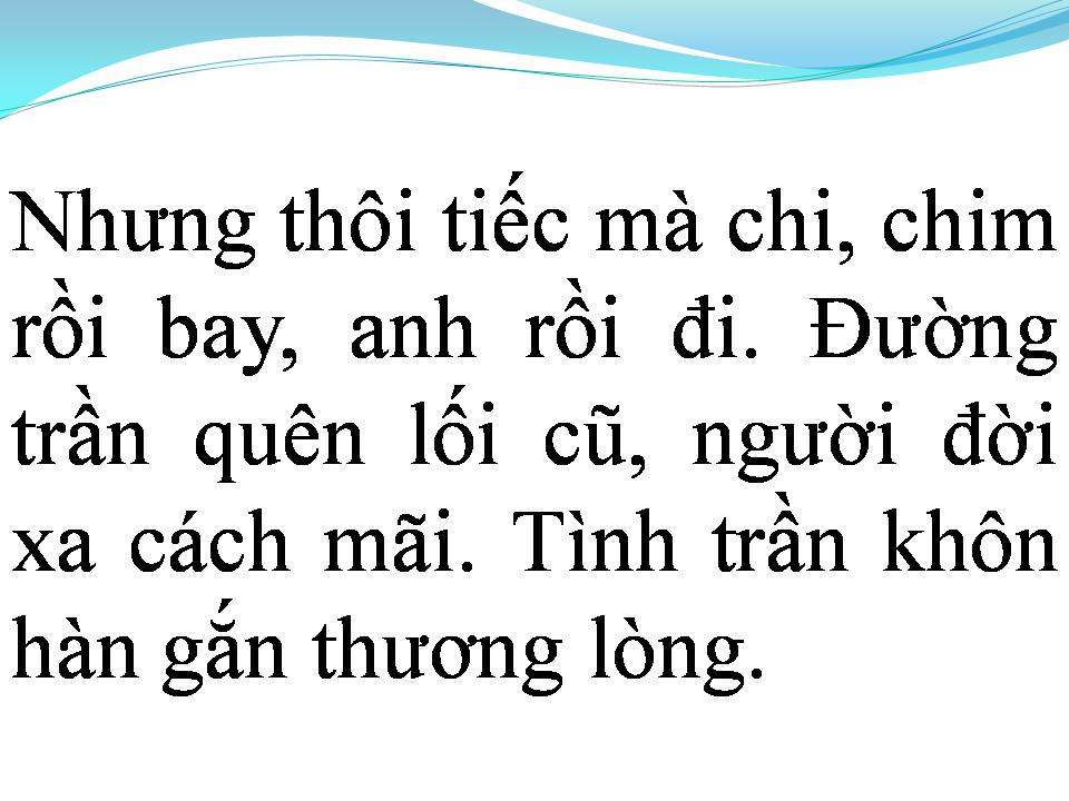 Lời bài hát GỞI GIÓ CHO MÂY NGÀN BAY