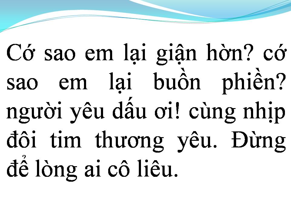 Lời bài hát GỬI NGƯỜI TÔI YÊU