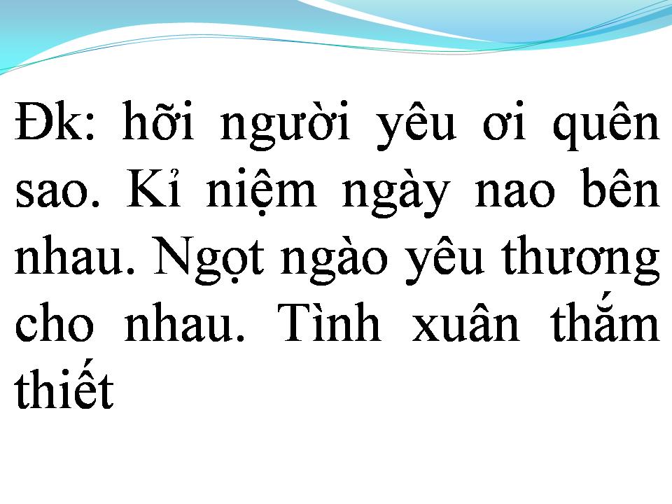 Lời bài hát GỬI NGƯỜI TÔI YÊU