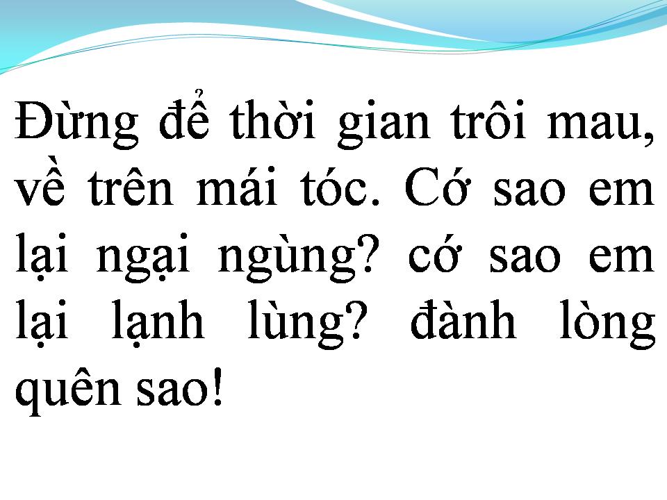 Lời bài hát GỬI NGƯỜI TÔI YÊU