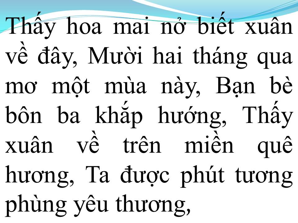 Lời bài hát NGÀY XUÂN TÁI NGỘ