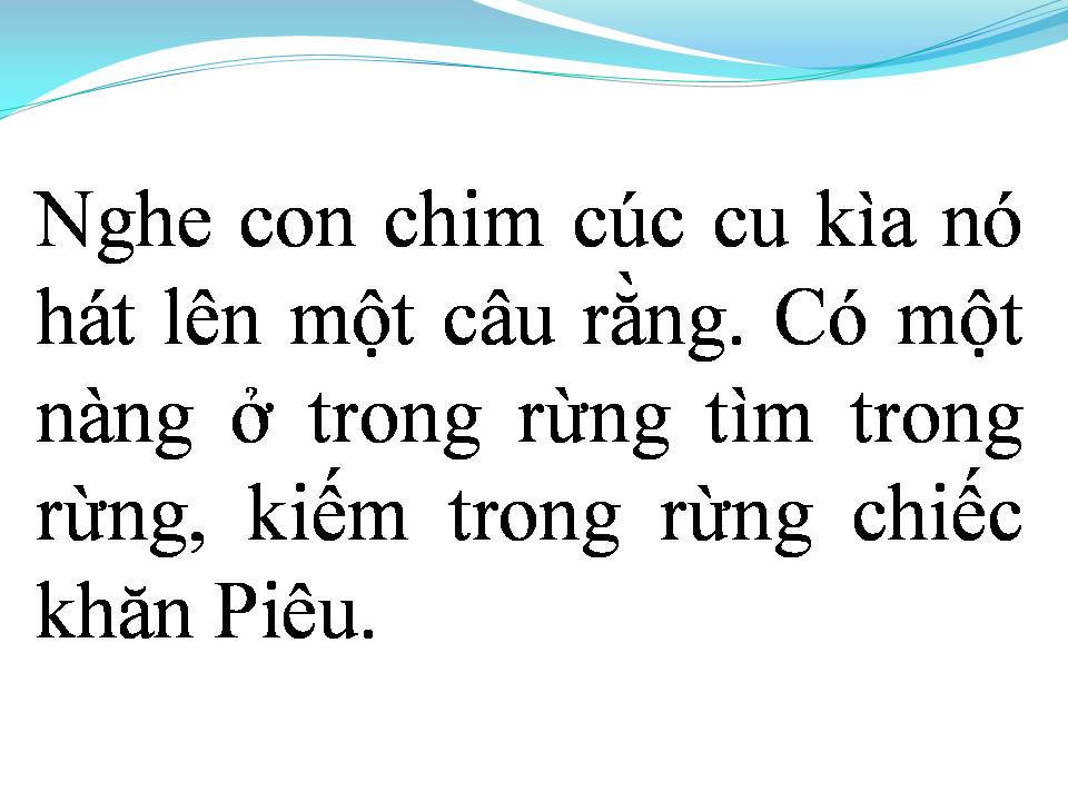 Lời bài hát CHIẾC KHĂN PIÊU