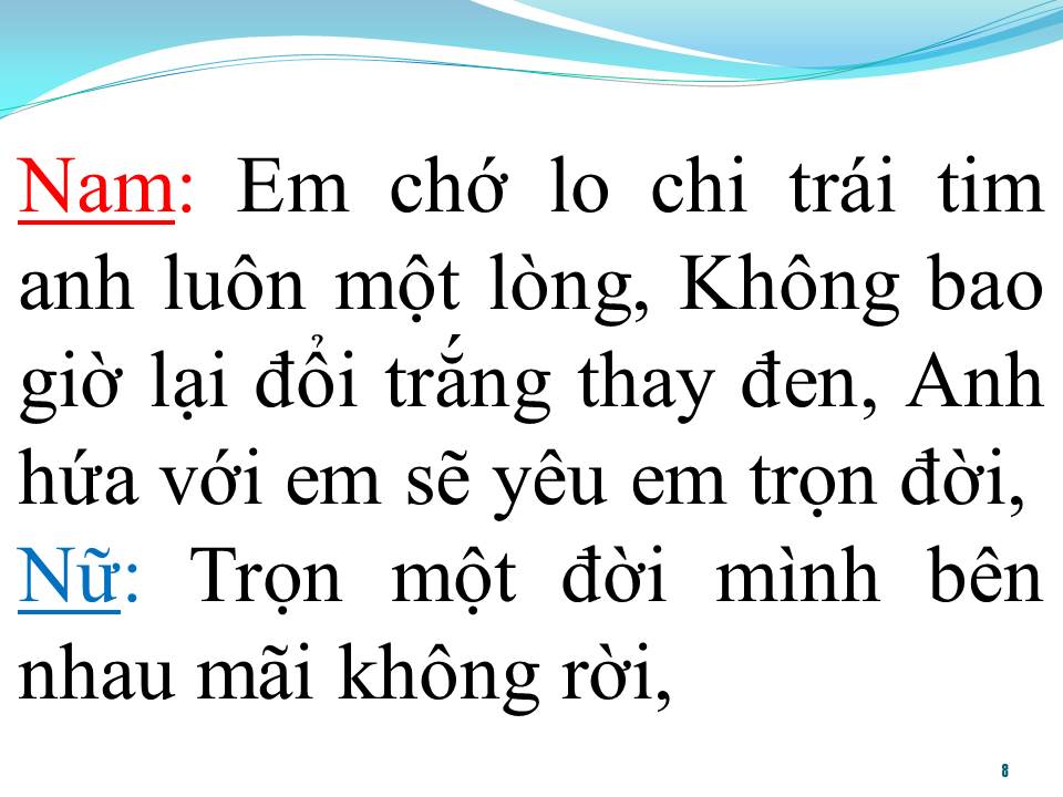 Lời bài hát THỀ NON HẸN BIỂN (SONG CA)