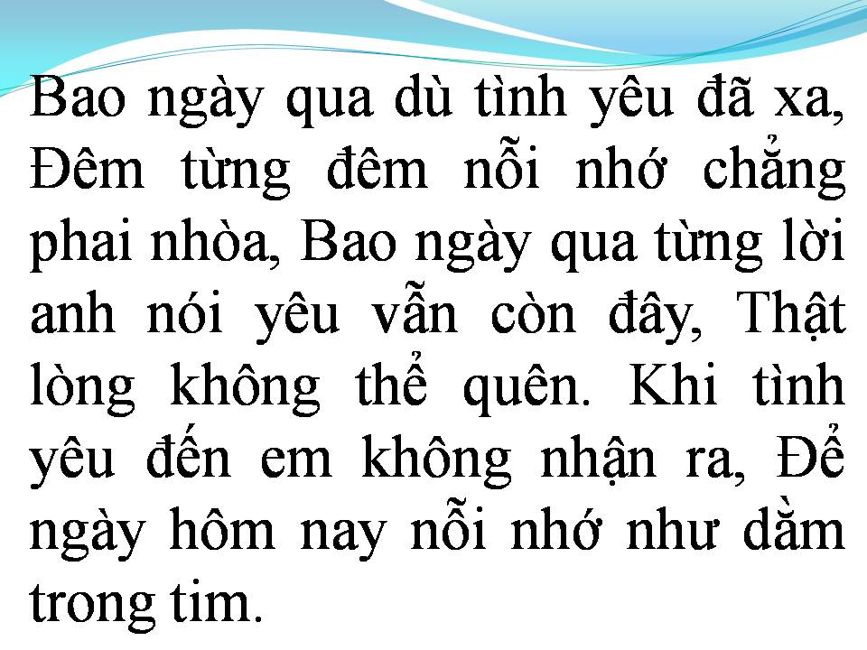 Lời bài hát DẦM TRONG TIM
