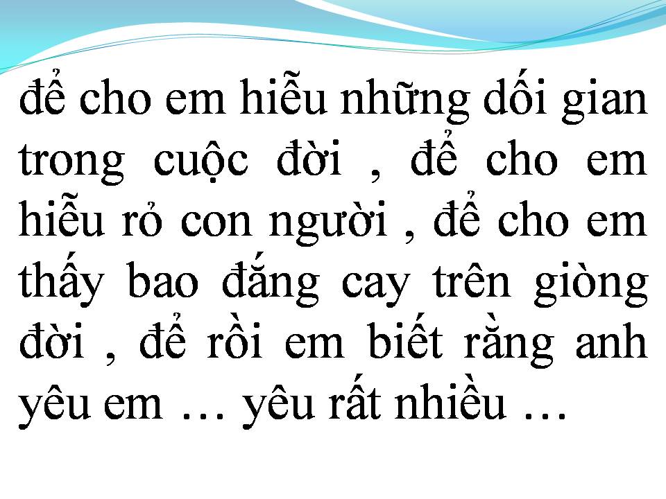 Lời bài hát ĐỂ CHO EM RA ĐI