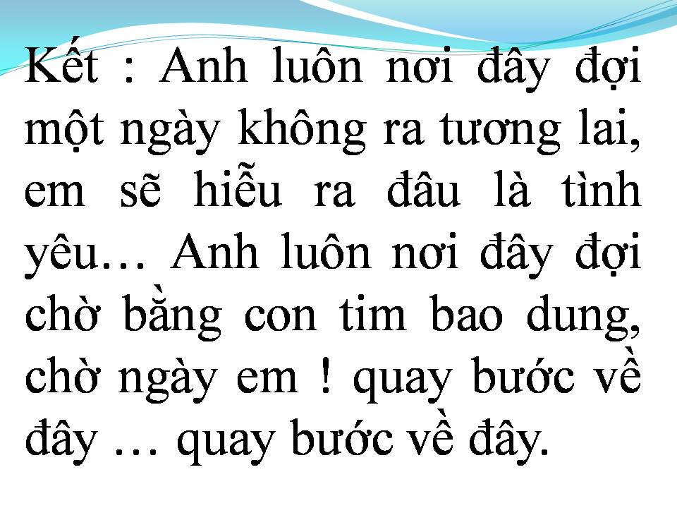 Lời bài hát ĐỂ CHO EM RA ĐI