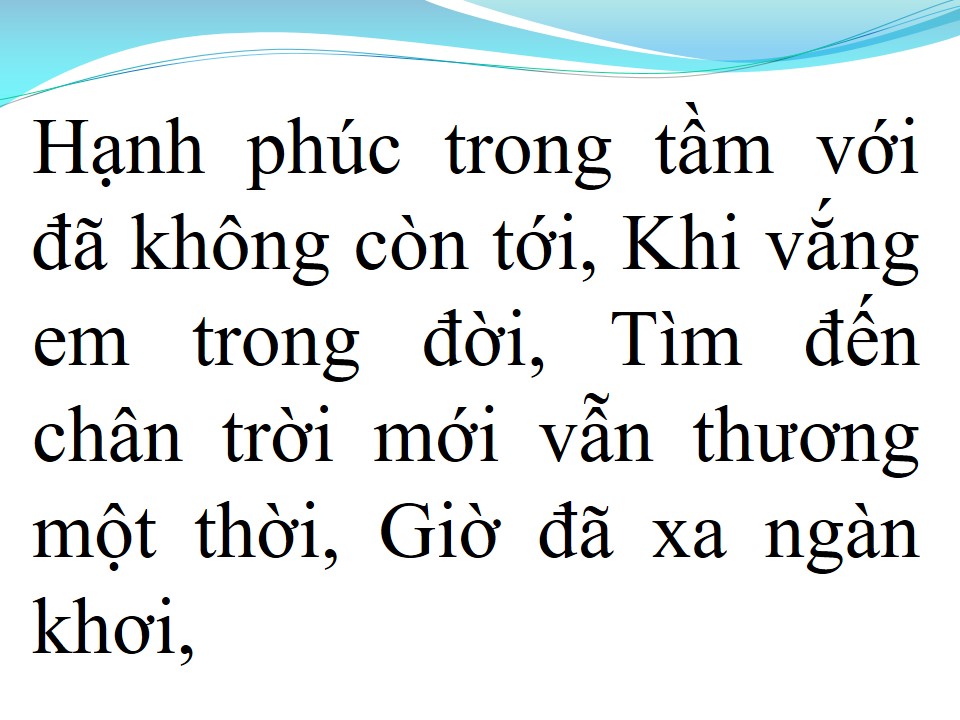 Lời bài hát ĐỂ NHỚ MỘT THỜI TA ĐÃ YÊU