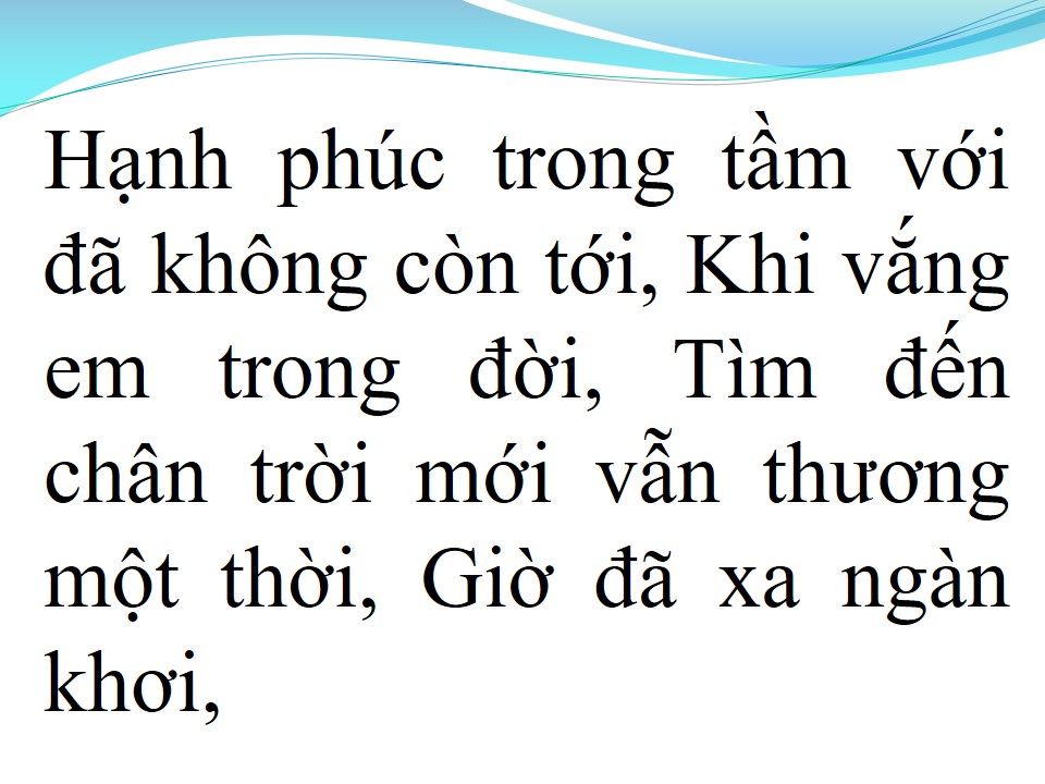 Lời bài hát ĐỂ NHỚ MỘT THỜI TA ĐÃ YÊU