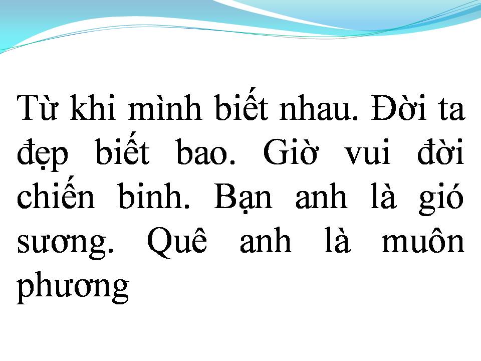 Lời bài hát ĐÊM DÀI CHIẾN TUYẾN