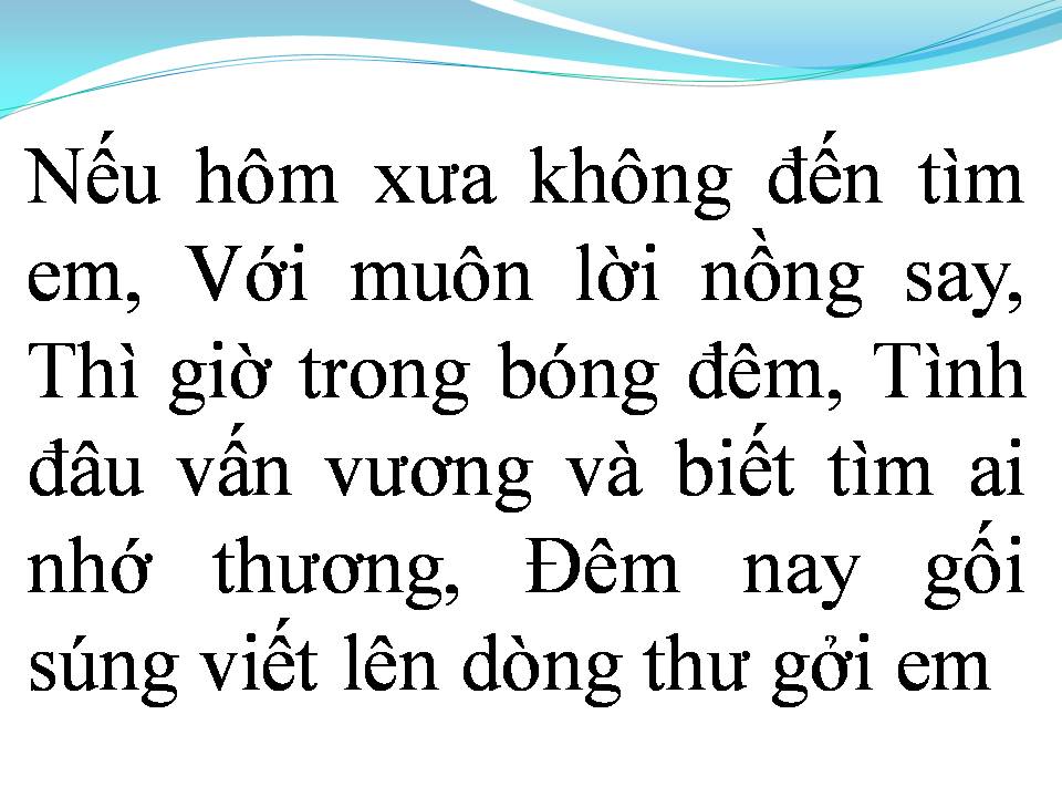 Lời bài hát ĐÊM DÀI CHIẾN TUYẾN