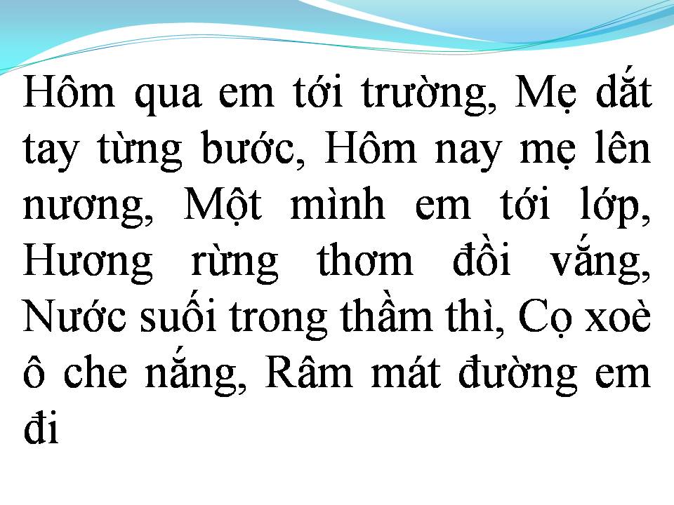 Lời bài hát ĐI HỌC