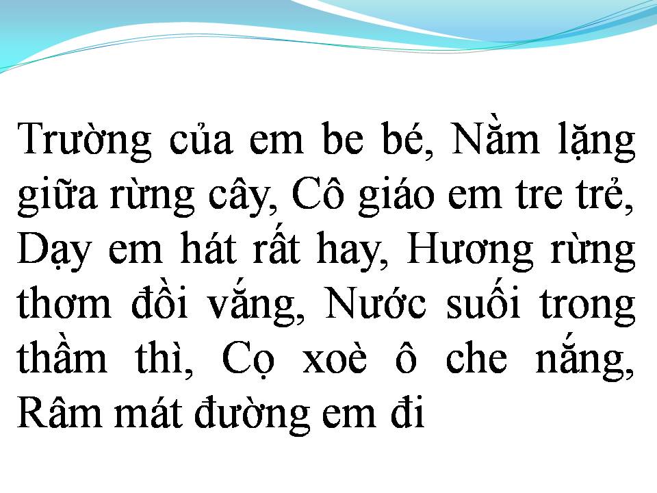 Lời bài hát ĐI HỌC