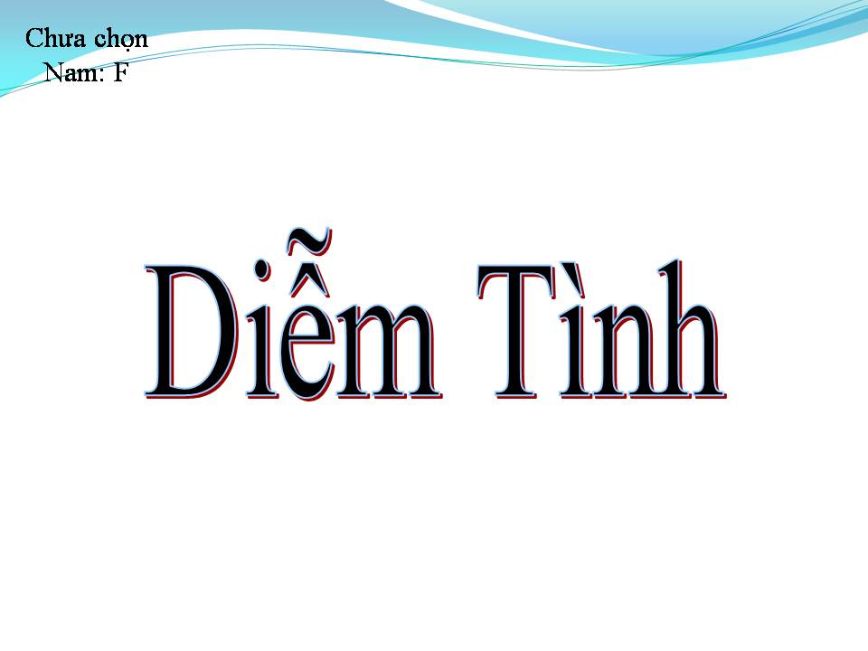 Lời bài hát DIỄM TÌNH