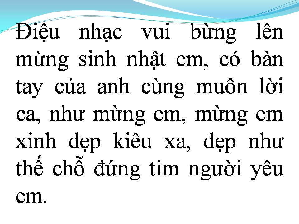 Lời bài hát ĐIỆU NHẠC VUI
