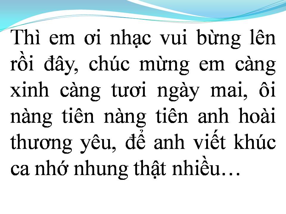 Lời bài hát ĐIỆU NHẠC VUI