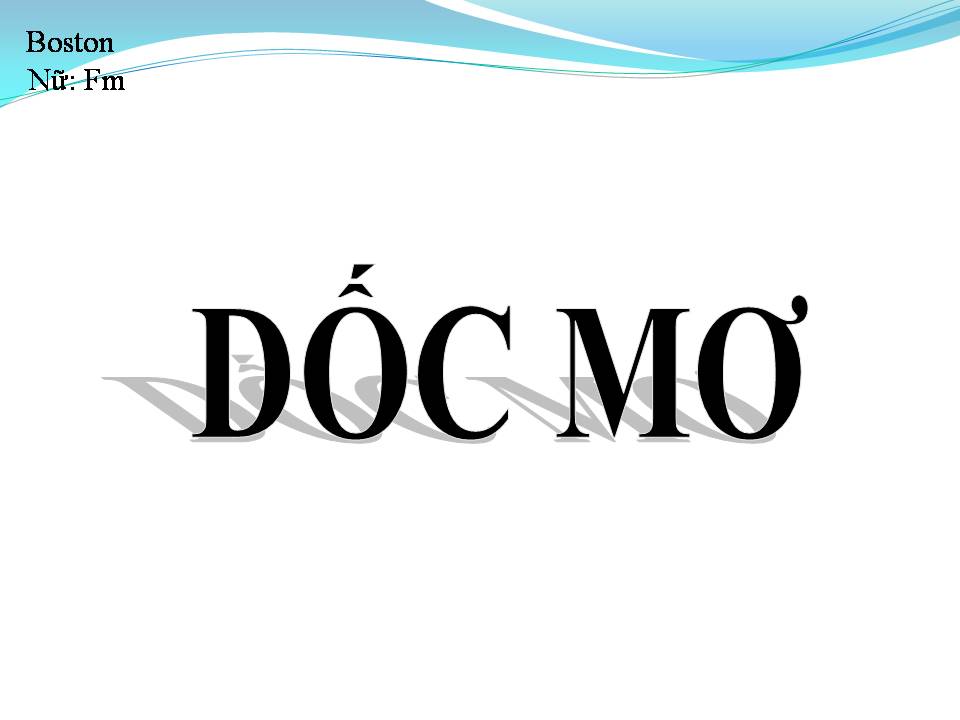 Lời bài hát DỐC MƠ