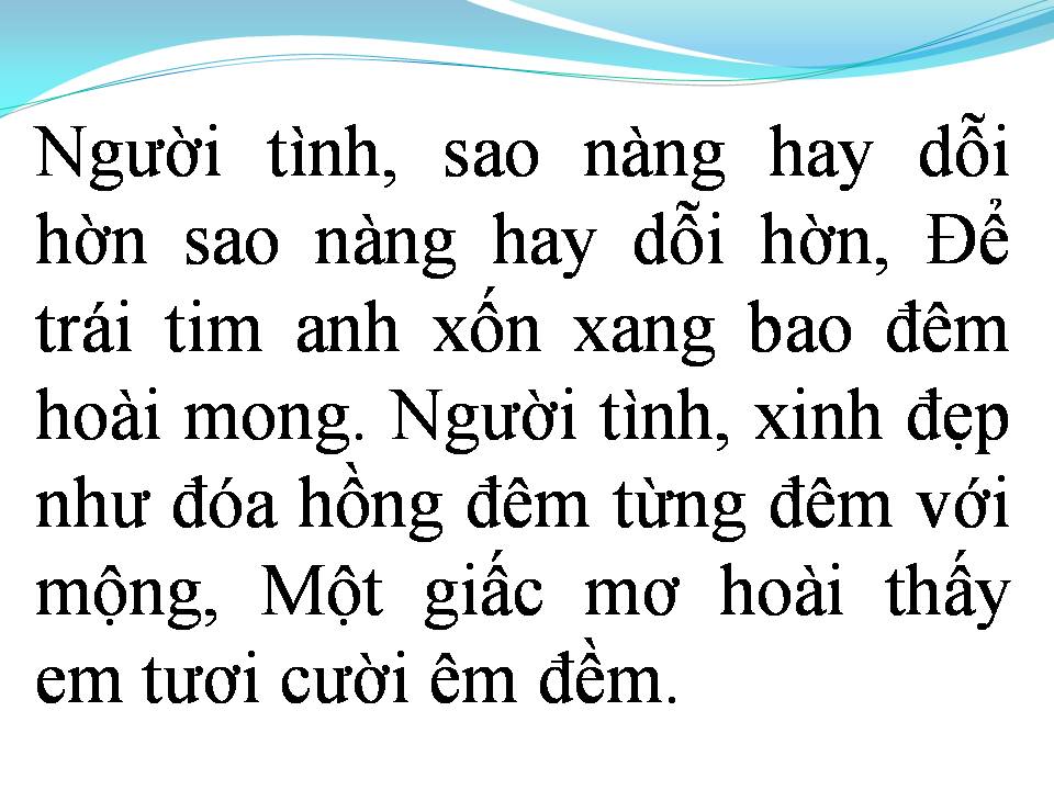 Lời bài hát DỖI HỜN