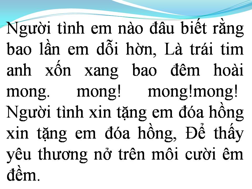 Lời bài hát DỖI HỜN