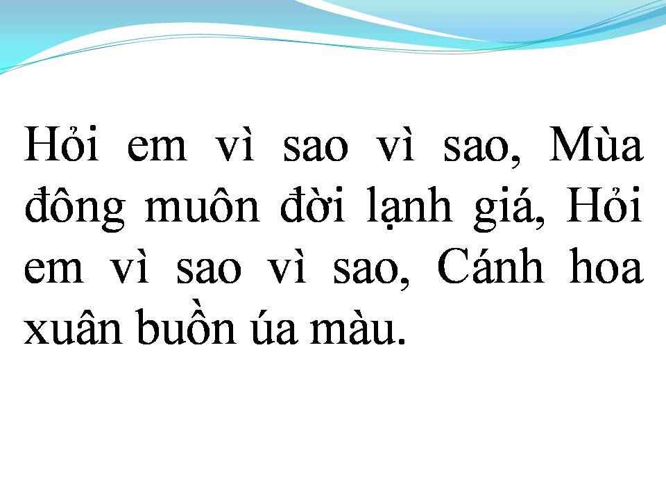 Lời bài hát ĐỪNG HỎI VÌ SAO