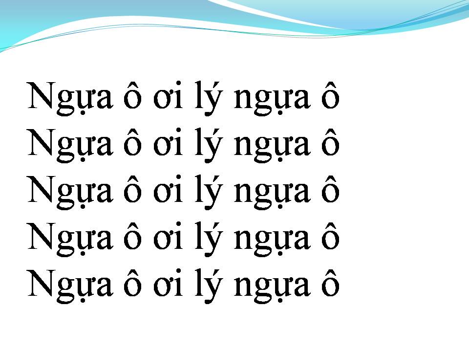 Lời bài hát DUYÊN TÌNH LÝ NGỰA Ô