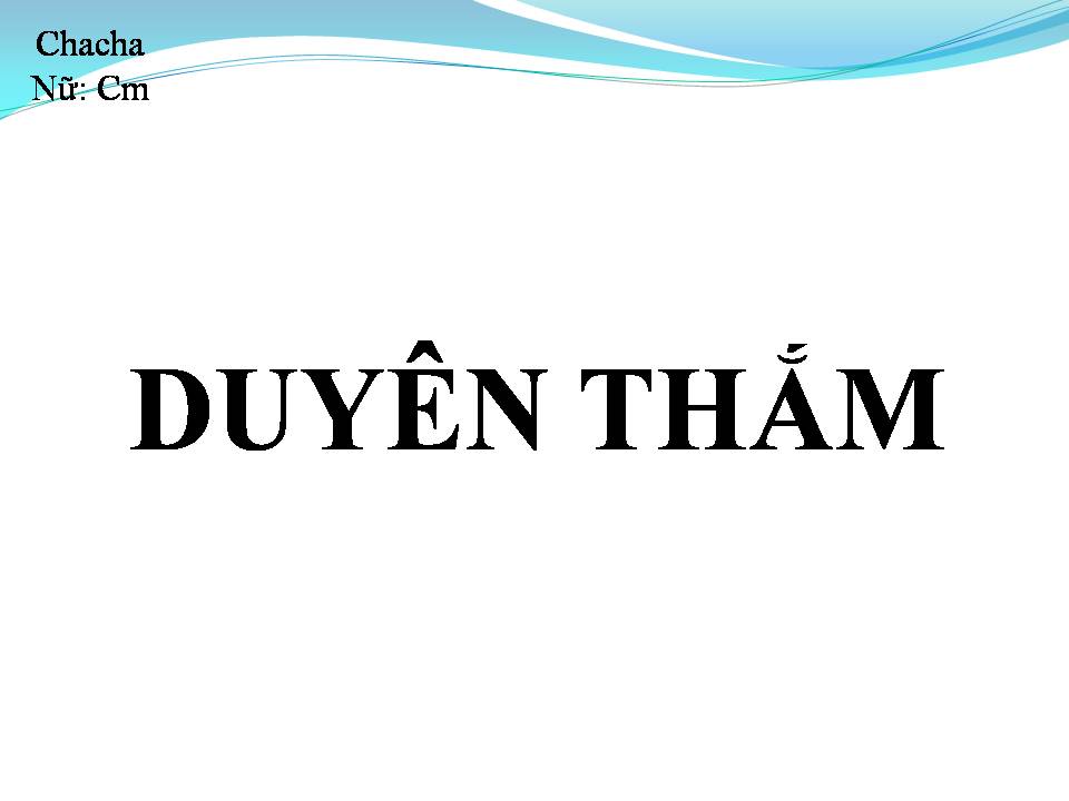 Lời bài hát DUYÊN THẮM